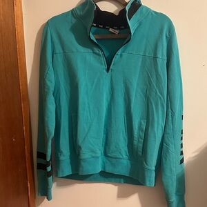 PINK Victoria's Secret Black and Teal Top